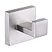 Bath Robe Hook, Aomasi SUS304 Stainless Steel Square Coat Towel Hook Utility Clothes Hanger for Bathroom Kitchen Wall Mount, Brushed Nickel