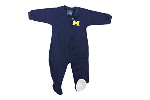 Team Athletics Baby's Michigan Wolverines Sleeper Pajamas