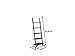 Poundex 5-Tier Leaning Wall Shelf, Cappuccino