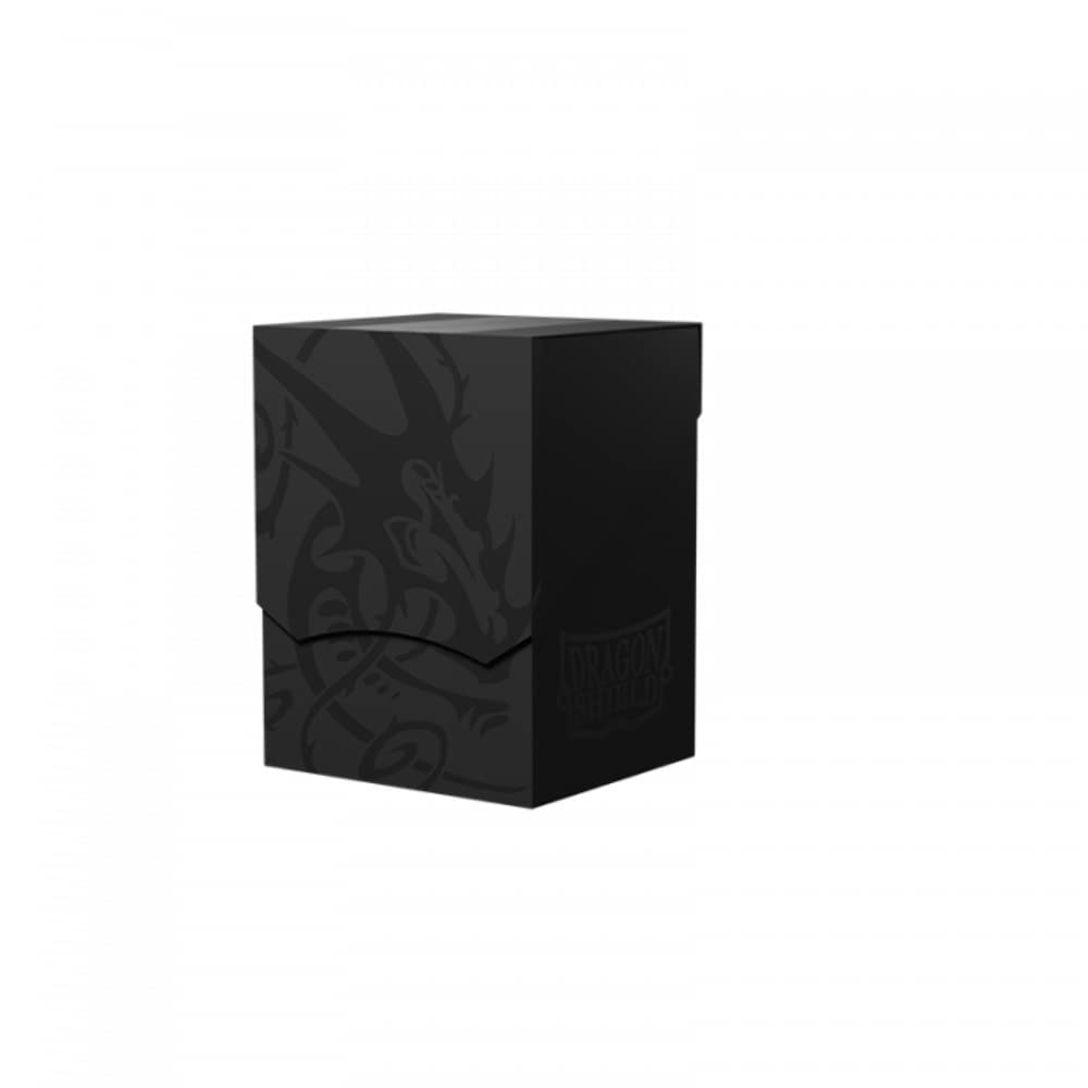 Arcane Tinmen Dragon Shield Card Deck Box – Shell: Shadow Black/Black Durable and Sturdy TCG, OCG Storage Compatible with Pokemon Yugioh Commander MTG Magic: The Gathering Cards, AT-30724