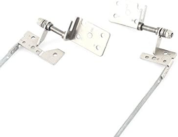 HuaSL Laptop Notebook LCD Screen Hinge Silver Tone 2pcs for Lenovo B570 B575
