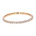 Goldenstar 0.25Ct. Natural Diamond Eternity Rings, 14K Rose Gold Band, Size 7