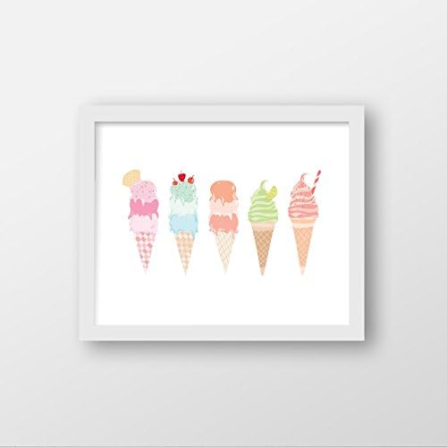 Ice Cream Art Print - Wall Art - Office Decor - Home Decor