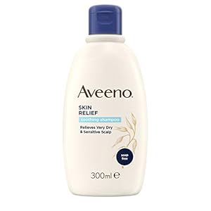 Aveeno Skin Relief Soothing Shampoo | Relieves Very Dry & Sensitive Scalp | 300ml [Packaging may vary]