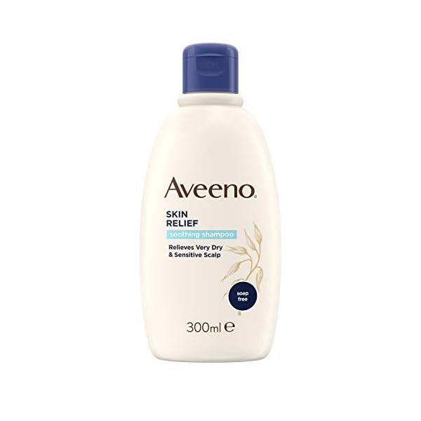 Aveeno Skin Relief Soothing Shampoo | Relieves Very Dry & Sensitive Scalp | 300ml [Packaging may vary]