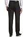 Haggar Men's Work To Weekend Khakis Hidden Expandable Waist No Iron Pleat Front Pant,Black,38x32