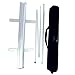HAITIAN Aluminum Retractable Banner Stand 33x79 for Conference & Trade Show, Fixed Banner Size 33 x 79 Inches, Banner Does Not Included, Packed in A Padded Carrying Bag