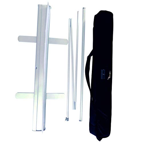 HAITIAN Aluminum Retractable Banner Stand 33x79, Roll up Banner Stand Graphic Size 33 x 79 Inches for Conference and Trade Show, Packed in A Padded Carrying Bag, Banner Does Not Included - Thumbnail 2