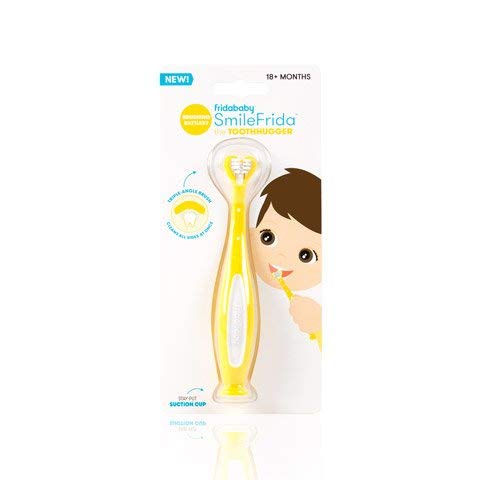 Fridababy SmileFrida The ToothHugger, The 3-Sided Toddler Tooth Hugging Toothbrush Designed to Clean All Sides of The Teeth at Once