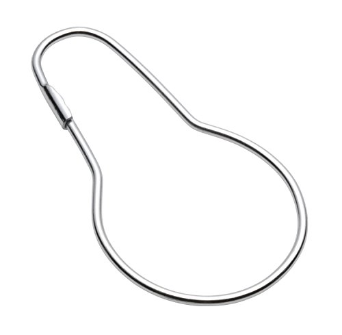 Carnation Home FashionsCarnation Home Fashions SLM-EG/FP/03 EZ Glide Shower Curtain Hooks, Chrome