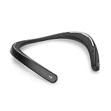 Wearable Speaker - Lightweight Neckband Speaker with Bluetooth, Listen to Music, Watch TV with Theater Quality 3D Sound, Hands-Free Phone Calls by My Theater - Black