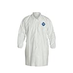 DuPont-Tyvek-400-TY211S-Disposable-Extra-Long-Frock-with-Elastic-Cuff-White-Medium-Pack-of-30
