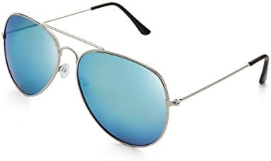Mr Shang Classic Aviator Flat Lens Metal Frame Unisex Sunglasses Golden