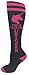 MOXY Socks Black with Pink Super Unicorn! Fitness Knee-High Socks