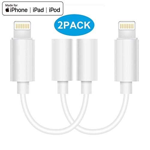 [Apple MFi Certified] 2 Pack 3.5mm Headphone Adapter for iPhone Adapter Jack Dongle Compatible with iPhone 7/7Plus/8/8Plus /X/XS Max Earphone Jack Cable Splitter Accessory Support iOS 12 - Thumbnail 7