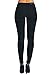 Vialumi Women Juniors Slashed Slit Knee Distressed Ripped Skinny Jeans Black 9