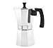 GROSCHE Milano Stovetop Espresso Maker Moka Pot 6 espresso Cup - 9.3 oz, Silver - Cuban Coffee Maker Stove top coffee maker Moka Italian espresso greca coffee maker brewer percolator