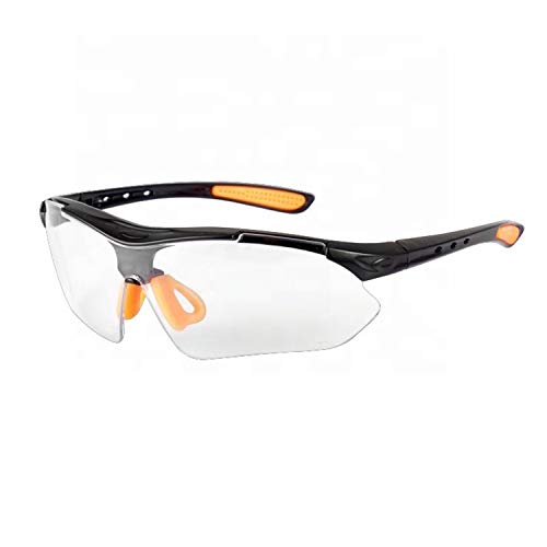 Safety Glasses, Virtua CCS Protective Eyewear 11874, Removable Foam Gasket, Anti-Fog, Indoor/Outdoor Mirror Lenses, Corded Ear Plug Control System