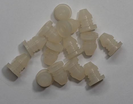 Flange Washer Taper Insert Cap Plug Cover for 9.5 to 10mm 3/8" Inside Diameter Hole of Tube Bottle Opening (Pack of 20) Sealed Flexible Plastic