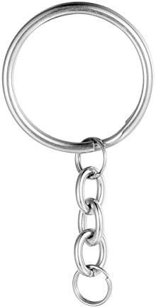 10 pcs Silver Tone Stainless Steel Lobster Keychain Findings DIY Accessories 50mm