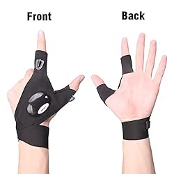 2 Pair LED Flashlight Gloves Christmas Stocking
