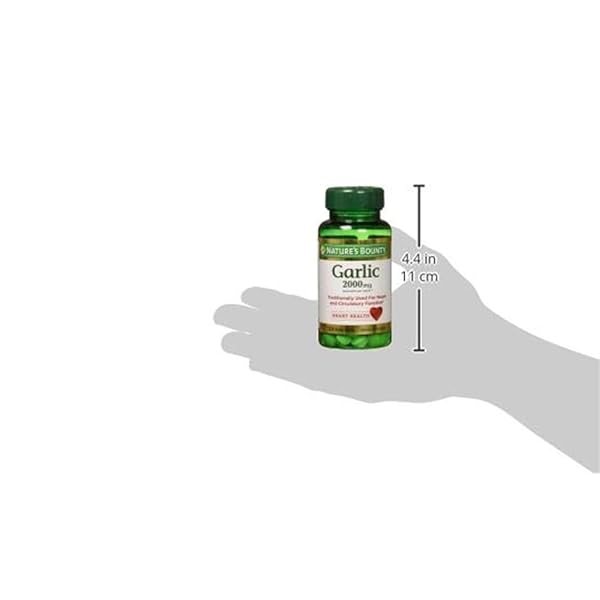 NATURE’S BOUNTY GARLIC 1000 MG SOFTGELS 100 EA
