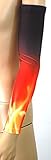 Nexxgen Sports Apparel Compression Arm Sleeve (Single)- 40 Styles and Colors- Men, Women, Youth - Basketball Shooter, Football, Baseball, Lymphedema, Tattoo (Youth Medium, Flames/Fire)