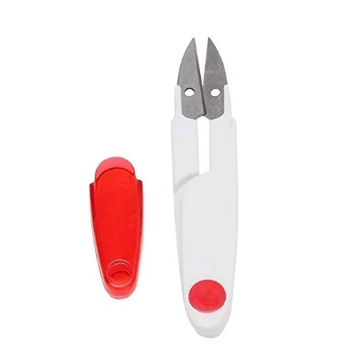 lzndeal Thread Tailors Cutter,Thread Snips Sewing Snippers,Clothes Embroidery Craft,Portable Easy Grip Handle Scissors Sewing Snip Thread Tailors Cutter with Safety Cover - Thumbnail 6