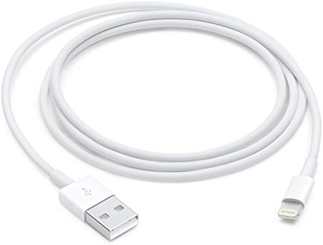 GLITZY GIZMOS® 1 METER LIGHTNING USB DATA CABLE FOR GENUINE APPLE iPHONE 5 5S 5C 6 6 PLUS 6S 6S PLUS 7 7 PLUS 8 8 PLUS iPHONE X TOUCH 5 iPOD NANO iPAD MINI 1 2 3 iPAD AIR (NON RETAIL PACKAGING)
