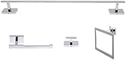 Italia GE4SET Genoa Series 4 Piece Polished Chrome Bathroom Accessory Set