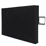 SONGMICS Outdoor TV Cover for 40- 43 Inch Wall Mounts TV, Weatherproof and Dustproof Black UGTR42B