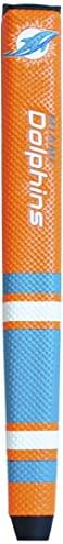 Team Golf NFL Miami Dolphins Golf Putter Grip with Removable Gel Top Ball Marker, Durable Wide Grip & Easy to Control Team Golf NFL Miami Dolphins Golf Putter Grip with Removable Gel Top Ball Marker, Durable Wide Grip & Easy to Control