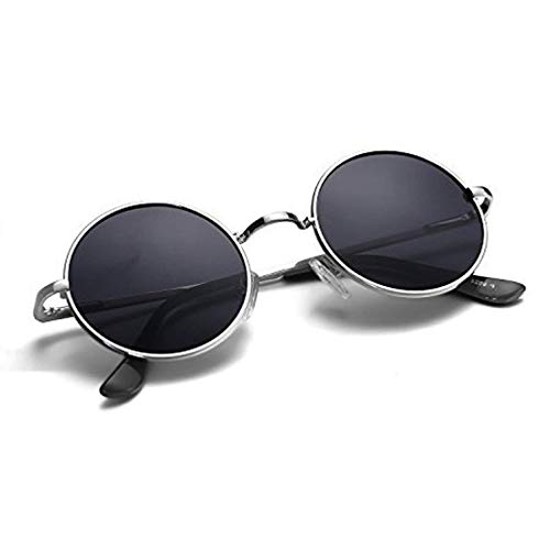HIPPON-UV-Protected-Black-Round-Medium-Unisex-Sunglasses