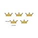 Topoox Gold Glitter Crown Confetti Table Decorations for Prince Baby Shower 1st Birthday Party Supplies, Pack of 100