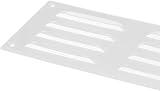 EUROPLAST 260x105mm White Metal Air Vent Grille Cover with Insect Mesh view 6