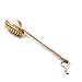 Premium Bamboo Long Handle Body Brush with Natural Boar Bristle Set Best for Wet Or Dry Skin Brushing Exfoliating Skin - Stimulating Lymphatic System Flow Increase Blood Circulation -Reduce Cellulite