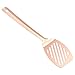 Juvale Slotted Turner - Copper Coated - Ideal for Cooking and Serving - Rose Gold, 14 x 1.2 x 3.5 Inches