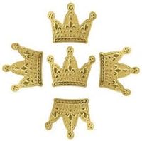 Gold Crown Cupcake Toppers Royal Prince Princess Birthday Party Toppers Crown Confetti Pack of 50