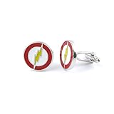 Men Boy Jewelry Cufflinks Cuff Links Party Favors Gift Wedding CB071 Lightning Flash Logo