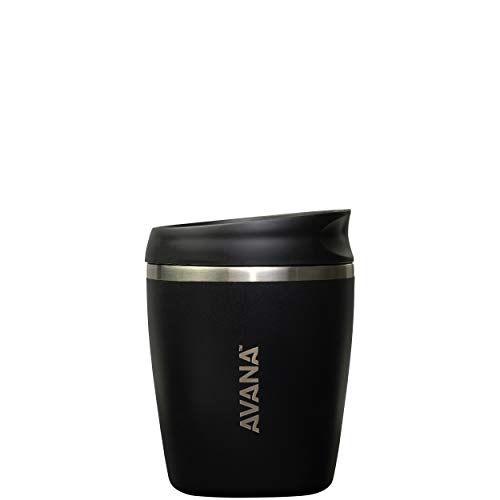 Avana C03632 Sedona Stainless Steel Double-Wall Insulated Thermal Tumbler, 10oz, Onyx
