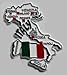 Italy Country Outline Refrigerator Magnet, Approximate Size 2 inch x 3 inch