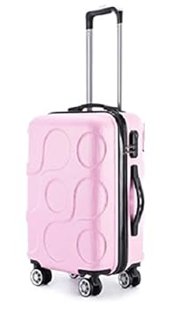 T-Bags for Girls Powder Pink 4 Wheels Trolley Bag