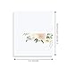 Bliss Collections Blush Floral Table Cards, Tented and Scored for Easy Folding, 2