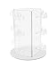 Marketing Holders Rotating Eyewear Holder Countertop Display Stand Holds 12 Pairs of Sunglasses or Eyeglasses Clear Acrylic with White Base for Pharmacies Optical and Department Stores