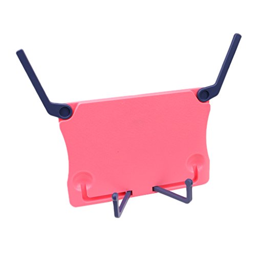 Dolity Desktop Music Stand Book Stand Support Protect Eyesight for iPad Holder 210x165x23mm - Pink - Thumbnail 6