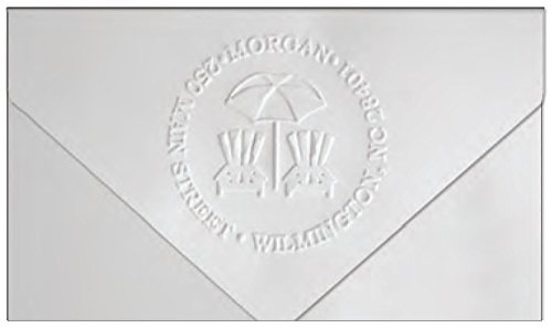 Shiny Custom Logo Desk Embosser Seal - 1" x 2" Rectangular Personalized Paper Embosser - Thumbnail 5