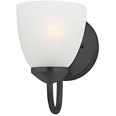 Maxim Lighting 11381FTBK Axis - 1 Light Wall Sconce-7.5 Inches Tall and 5 Inches Wide, Finish Color: Black