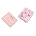 [200 Counts + Mirror Case] Face Oil Blotting Paper Sheets with Makeup Mirror - Pink Sweetheart Printed Oil Absorbing Sheets made in Japan