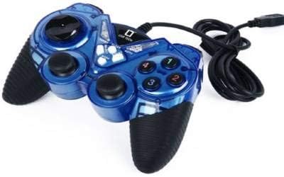 By Quantum Quantum QHM7487-2VA Joy-PAD Double Vibration Game PAD USB & Turbo Function (Multi Colour)