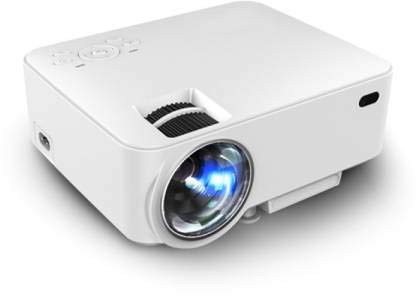 GLE T20 500 LCD Portable Mini Video Projector for Home,Cinema,Tv,Laptop (Color-White)